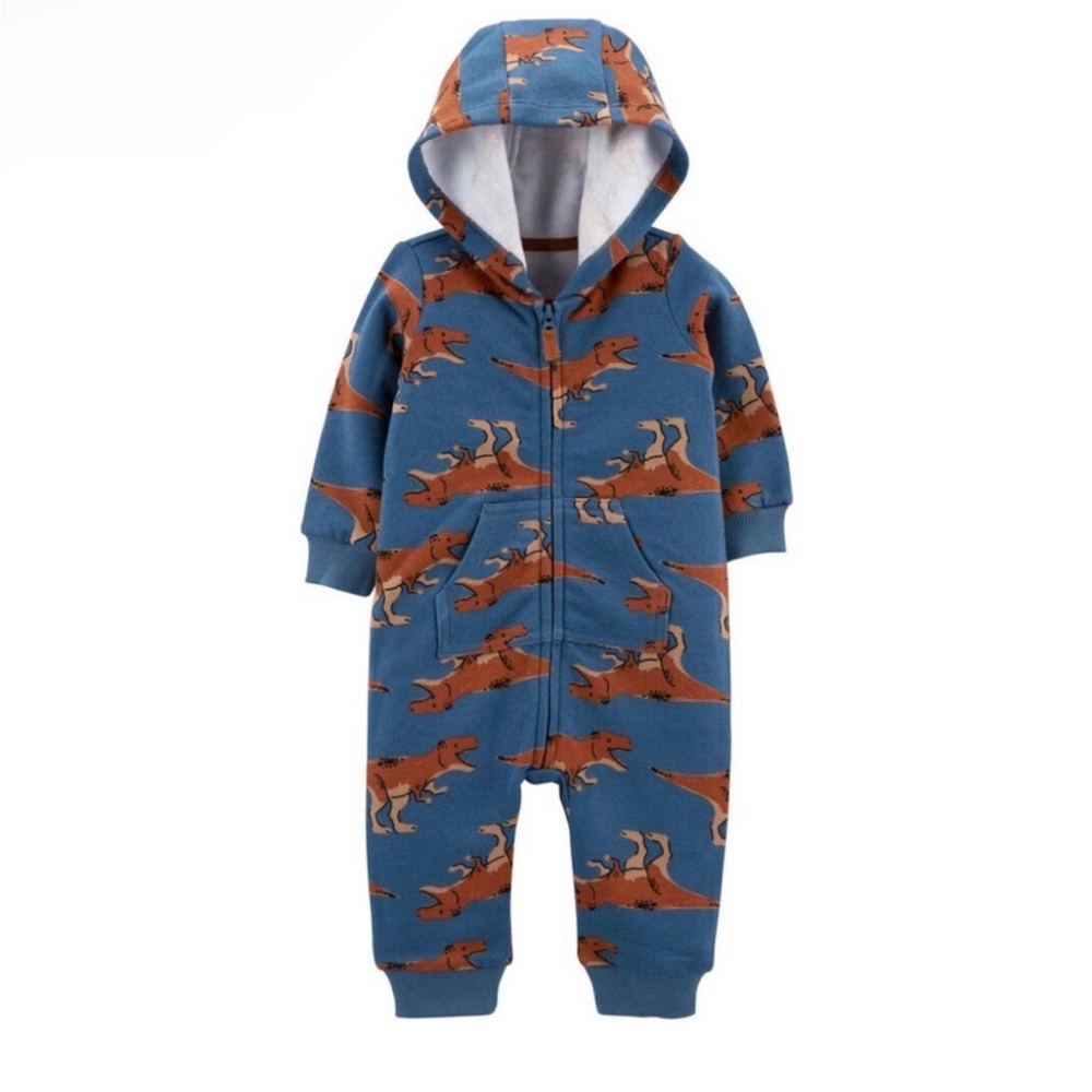Baby winter Hooded jumpsuit Dinosaur